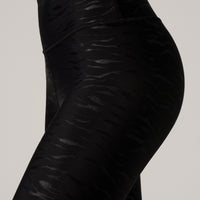 Bowie High Waist Leggings Tiger Emboss Black