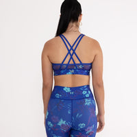 Strappy Bra Royal Flowers