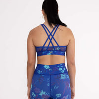 Strappy Bra Royal Flowers