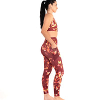 Nala 2.0 Legging Luminous Blooms Burgundy