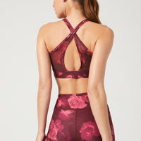 Noa Bra Neon Pink Flowers