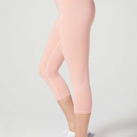 Camila Cropped Front Pocket Legging Rose Blush
