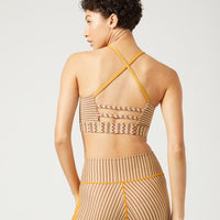 Gaby Strap Back Bra Zipper Turmeric