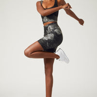 Thalia Cropped Tank Compass Black