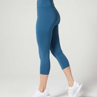 Camila Cropped Front Pocket Legging Deep Lake