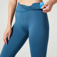 Camila Cropped Front Pocket Legging Deep Lake