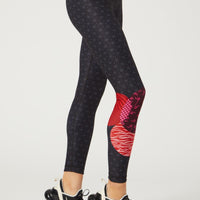 High Waist Reversible Legging Tokyo Sunrise