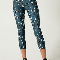 Camila Cropped Front Pocket Legging Paint Spot Animal