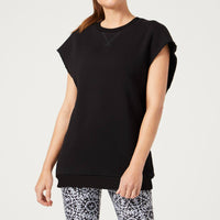 Chelsea Sleeveless Sweatshirt Jet Black