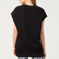 Chelsea Sleeveless Sweatshirt Jet Black