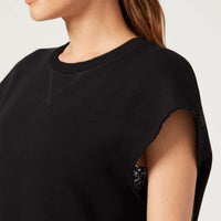 Chelsea Sleeveless Sweatshirt Jet Black