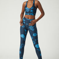 Irene Bra Neon Blue Flowers