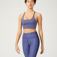 Gaby Strap Back Bra Zipper Sapphire