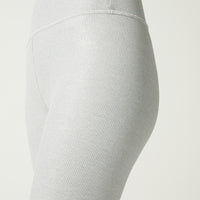 Camila Front Pocket Legging Heather Rib Iridescent Foil