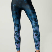 Camila Front Pocket Legging Floral Camo Stone Teal