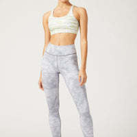 High Waist Reversible Legging Downtown Zebra White