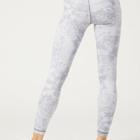 High Waist Reversible Legging Downtown Zebra White