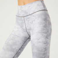 High Waist Reversible Legging Downtown Zebra White