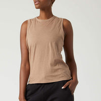 Maggie Muscle Tee Camel