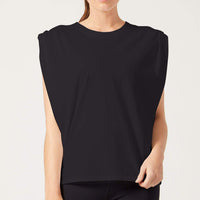 Fiona Muscle Tee Black
