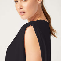 Fiona Muscle Tee Black