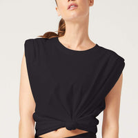 Fiona Muscle Tee Black