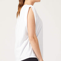 Fiona Muscle Tee White