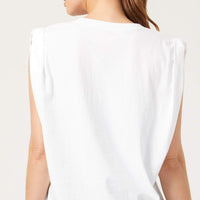 Fiona Muscle Tee White