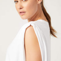 Fiona Muscle Tee White
