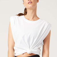 Fiona Muscle Tee White