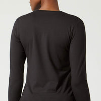 Lisa Fitted Long Sleeve Black