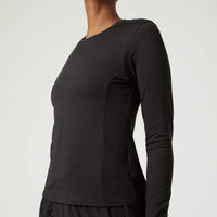 Lisa Fitted Long Sleeve Black