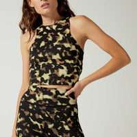 Alexa Cropped Tank Blur Camo