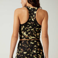Alexa Cropped Tank Blur Camo