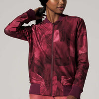 Velvet Bomber Jacket Bordeaux