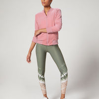 Velvet Bomber Jacket Rose Blush