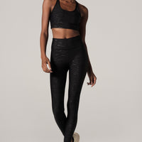 Strappy Bra Tiger Emboss Black