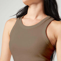 Jane Rib Dress Portobello