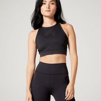 Rina Crossback Bra Athletic Mesh Jet Black