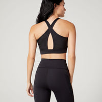 Rina Crossback Bra Athletic Mesh Jet Black