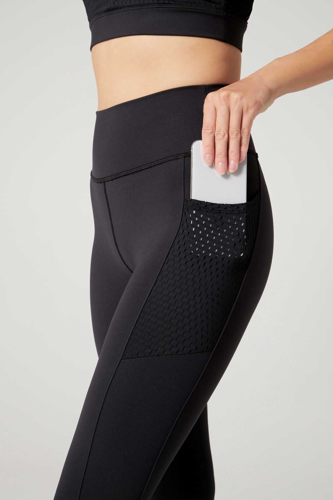 Nala Legging Athletic Mesh Jet Black – Wear It To Heart