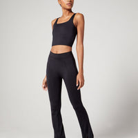 Thalia Cropped Tank Jet Black