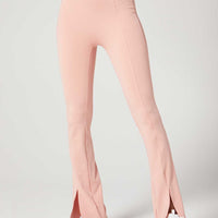 Teresa Slit Flare Rose Blush