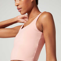 Thalia Cropped Tank Rose Blush