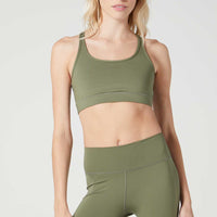 Strappy Bra Deep Lichen
