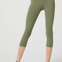 Camila Cropped Front Pocket Legging Deep Lichen
