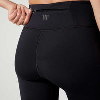 Zoe Back Pocket Legging Jet Black