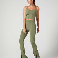Thalia Cropped Tank Deep Lichen