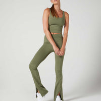 Thalia Cropped Tank Deep Lichen