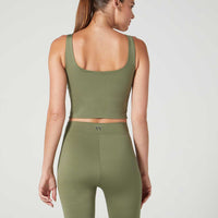 Thalia Cropped Tank Deep Lichen